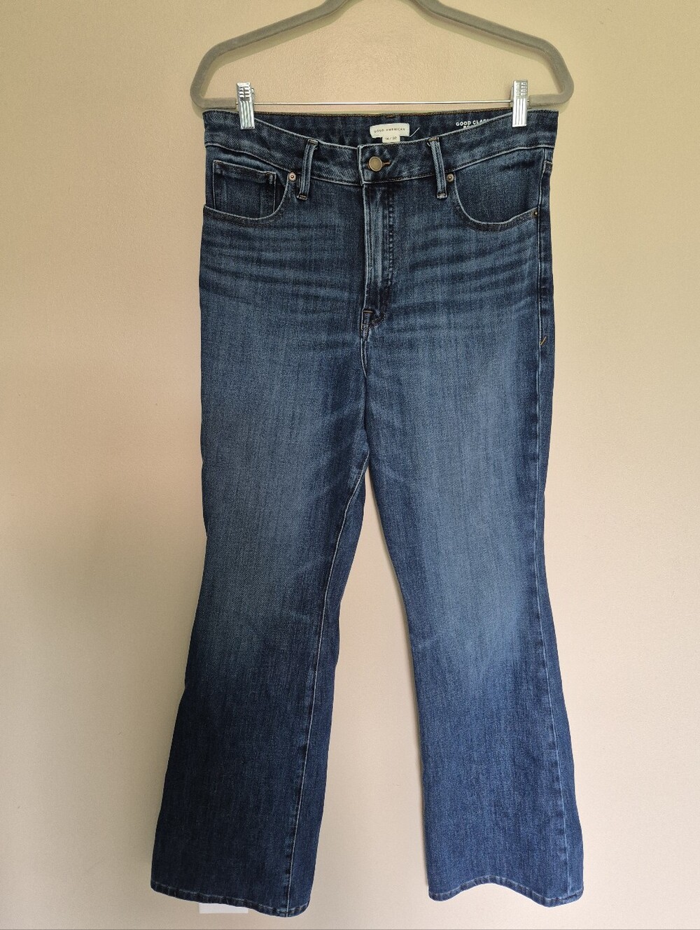 Good American Dark Blue Classic Boot Cut